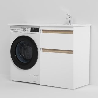 Раковина мебельная AM.PM X-Joy M85AWPR1201WG над стиральной машиной